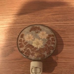 Vintage 90s night light dried flowers prairie cottage core